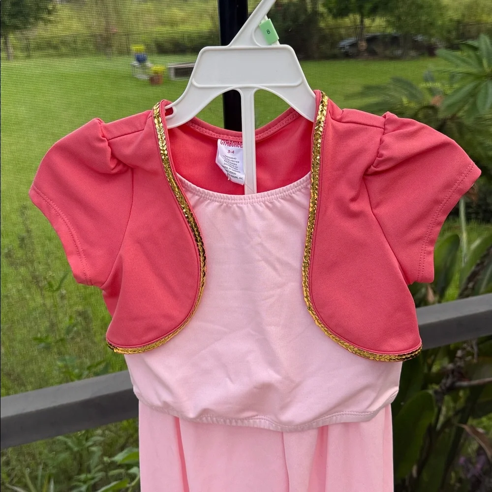 Gymboree 3/4 Halloween peach/pink Genie Princess Costume with hat new